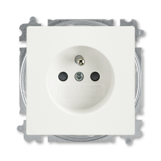 ABB 5519B-A02357884 Future zásuvka s clonkami, mechová bílá