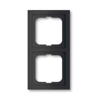 ABB 2CKA001754A4420 Future Rámeček dvojnásobný, pro vodorovnou i svislou montáž, mechová černá