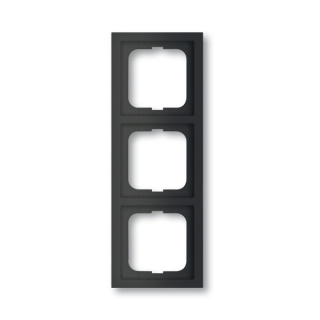 ABB 2CKA001754A4421 Future Rámeček trojnásobný, pro vodorovnou i svislou montáž, mechová černá
