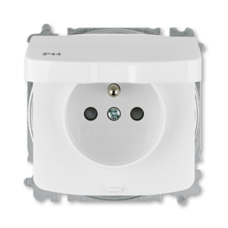 Zásuvka Tango ABB 5519A-A02997 B jednoduchá bílá krytí IP44