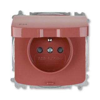 Zásuvka Tango ABB 5519A-A02997 R2 jednoduchá vřesově červená krytí IP44