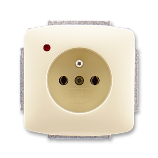 Zásuvka ABB Tango 5598A-A2349 C s přepěťovou ochranou slonová kost