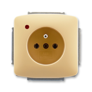 Zásuvka ABB Tango 5598A-A2349 D s přepěťovou ochranou béžová