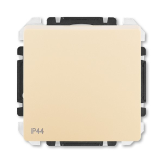 Vypínač Swing ABB 3557G-A06940 C1 střídavý č.6, IP 44 s krytem s drápky krémový