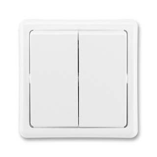 ABB Classic vypínač dvojitý č.5B /č.6+6/ bílý ABB 3553-52289 B1