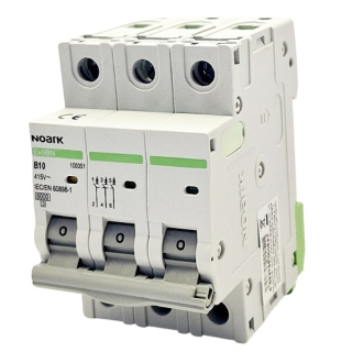Noark 100051 Ex9BN 3P B10 Instalační jistič 6 kA, charakteristika B, 10 A, 3pól