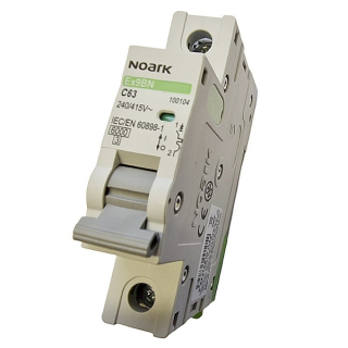 Noark 100104 Ex9BN 1P C63 Instalační jistič 6 kA, charakteristika C, 63 A, 1pól
