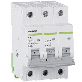 Noark 100149 Ex9BN 3P C63 Instalační jistič 6 kA, charakteristika C, 63 A, 3pól