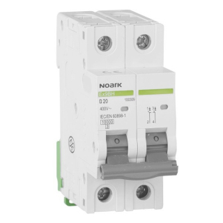 Noark 100474 Ex9BH 1PN D20 Instalační jistič 10 kA, charakteristika D, 20 A, 1+Npól