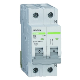Noark 100132 Ex9BN 2P C40 Instalační jistič 6 kA, charakteristika C, 40 A, 2pól