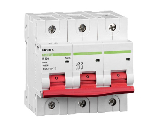 Noark 102801 Ex9B125 3P D80A Instalační jistič 20 kA, charakteristika D, 80 A, 3-pól