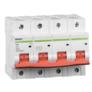 Noark 102835 Ex9B125 4P B20A Instalační jistič 25 kA, charakteristika B, 20 A, 4-pól