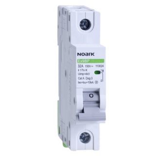 Noark 110023 Ex9BP 1P DC150V K25 DC instalační jistič 10 kA, charakteristika K, 25 A, 150 V DC, 1pól