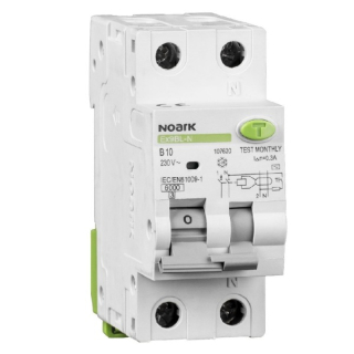Noark 107555 Ex9BL-H 1P+N C20 300mA Proud. chránič s nadpr. ochr., Icn=10kA, 1+Npól, char. C, In=20A, I?n=300mA, typ AC