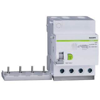 Noark 100581 Ex9LE 100mA 4P 40A Chráničový modul pro Ex9B, 4pól, In=40A, IDn=100mA