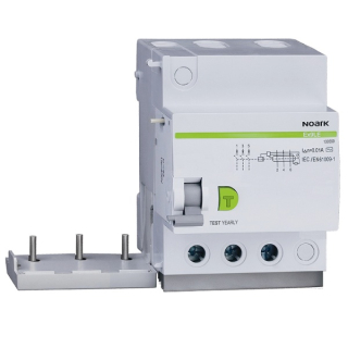 Noark 100585 Ex9LE 100mA 3PN 63A Chráničový modul pro Ex9B, 3+Npól, In=63A, IDn=100mA