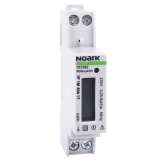 Noark 107286 Ex9EM 1P 1M 32A 1T Elektroměr 1-polový, 1-modulový, 32 A, 1-tarifní, LCD displej