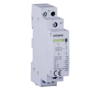 Noark 107010 Ex9CH20 10 24V 50/60Hz Instalační relé, 20 A, ovl. 24V, 1 NO kontakt