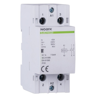 Noark 107024 Ex9CH40 02 230V 50/60Hz Instalační stykač, 40 A, ovl. 230V, 2 NC kontakty