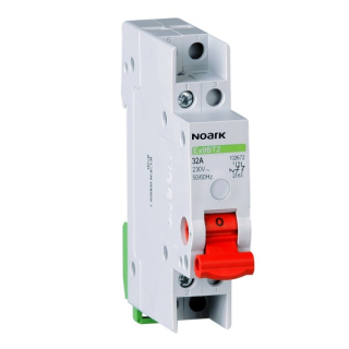 Noark 102677 Ex9BT2 02 16AX LED48VAC/DC Přepínač, 16 AX, 2 NC, kontakty, s LED 48 V AC/DC