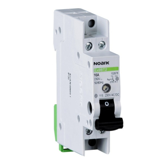 Noark 102678 Ex9BT2 1CO 16AX LED230VAC/DC Přepínač, 16 AX, 1 CO kontakt, s LED 230 V AC/DC