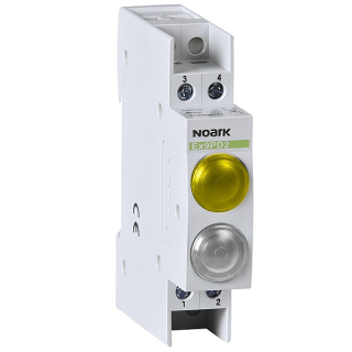 Noark 102513 Ex9PD2yw 230V AC/DC Světelné návěstí, 230V AC/DC, 1 žlutá LED a 1 bílá LED