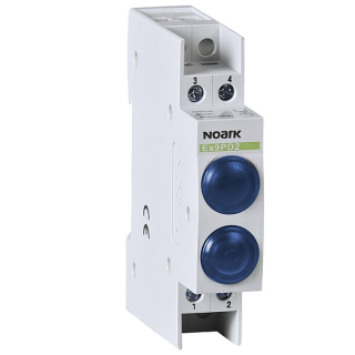 Noark 102516 Ex9PD2bb 24V AC/DC Světelné návěstí, 24V AC/DC, 1 modrá LED a 1 modrá LED