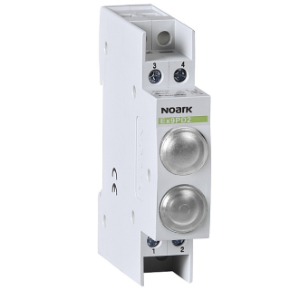 Noark 102528 Ex9PD2ww 230V AC/DC Světelné návěstí, 230V AC/DC, 1 bílá LED a 1 bílá LED