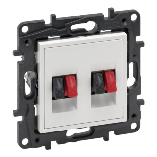 LEGRAND 863186 Niloé STEP Zásuvka reproduktorová dvojitá bílá