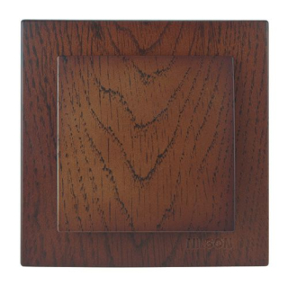 ELITE - Křížový vypínač č.7 tmavé dřevo - vlašský ořech