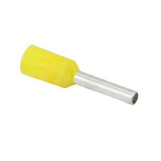 Tracon E140 Izolované lisovací dutinky s plastovým krčkem, žluté 70mm2, L=37,5mm