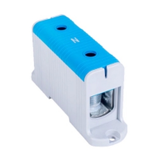 Tracon FLEAL-50/1K Rozvodná svorka, montáž na DINlištu, modrá 6-50mm2, max. 1000VAC/1500VDC, max.160A