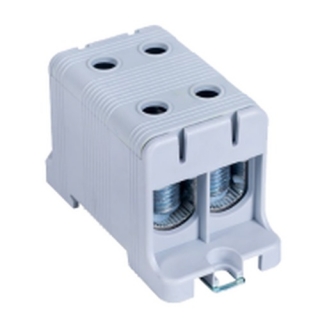 Tracon FLEAL-95/2 Rozvodná svorka, montáž na DINlištu a na povrch, šedá 16-95mm2, max. 1000VAC/1500VDC, max.245A