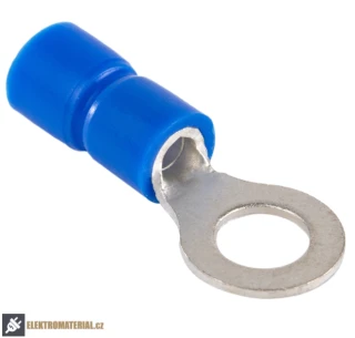 Tracon KSZ16-12 Izolovaná Cu lisovací kabelová oka, modrá, pocínovaná 16mm2, M12, (d1=5,7mm, d2=13mm), PVC