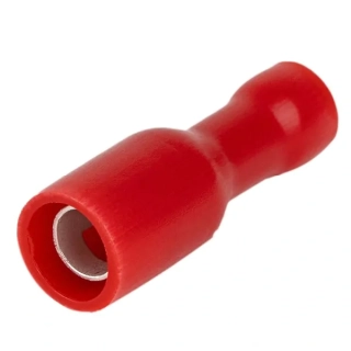Tracon PHA4 Izolované Cu lisovací konektory, červené, pocínované 1,5mm2, (d1=1,8mm, d2=4mm), PVC