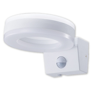 Tracon SLOM20W Nástěnné svítidlo se snímačem pohybu, kulaté 230VAC, 20W, 1700lm, 4500K, 10s-5m, 3-2000lx, 9m,IP65, EEI=F