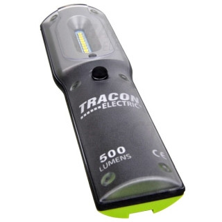 Tracon STLHL5W Akumulátorová ruční LED svítilna 5/1W, 6500K, 3,7V, 4400 mAh,Li-Ion,500/100lm,3/12h,IP54,IK08