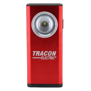 Tracon STLAL5W Akumulátorová ruční LED svítilnakovová 5W, 6000K, 3,7V 1800mAh, 200lm, IP54, 3h