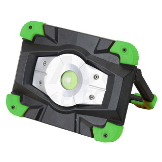 Tracon STLFL10W Akumulátorový montážní LED reflektor s funkcí, exter.akum. 10 W, 6500 K, 3,7 V, 4400 mAh, Li-Ion, 1000 lm, 3 h, IP54