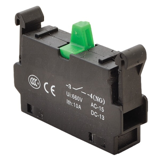 Tracon NYG3-CE1 Kontaktní blok k sérii NYG(K)3, NO 1×NO, 5A/230V AC-15, 1A/230V DC-13
