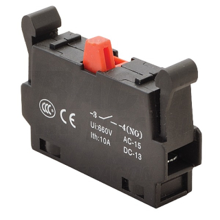 Tracon NYG3-CE2 Kontaktní blok k sérii NYG(K)3, NC 1×NC, 5A/230V AC-15, 1A/230V DC-13