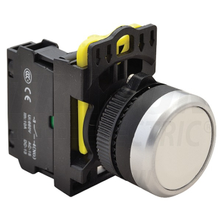 Tracon NYG3-W Klasické tlačítko, bílé 1×NO, 5A/230V AC-15, IP65