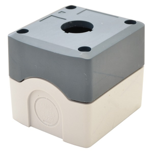 Tracon NYGD-1GR Krabicová sestava k tlačítkům šedá, 1 d=22,5, IP65, 2×PG-13,5