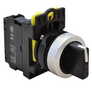 Tracon NYK3-S33BK Otočný spínač s páčkou,trojpols pruž. návratem zprava 2×NO, 5A/230V AC-15, IP65