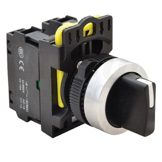 Tracon NYK3-S34BK Otočný spínač s páčkou,trojpols pruž. návratem 2×NO, 5A/230V AC-15, IP65
