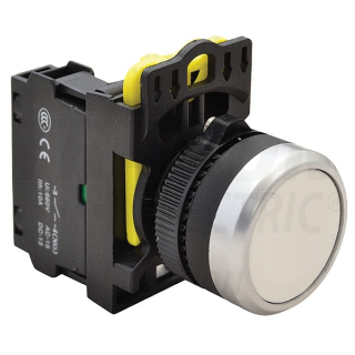 Tracon NYK3-W Klasický tlačítkový spínač bílý 1×NO, 5A/230V AC-15, IP65