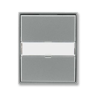 ABB 3558E-A00610 36, TIME Kryt spínače jed., s pop.polem, s průz., ocelová