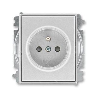 ABB 5519E-A02357 08, TIME Zásuvka jednonásobná, bezšroub.; titanová