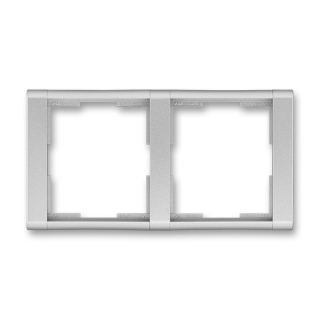 ABB 3901F-A00120 08, TIME Rámeček dvojnásobný, vod., titanová
