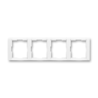 ABB 3901F-A00140 03, TIME Rámeček čtyřnásobný, vod., bílá/bílá